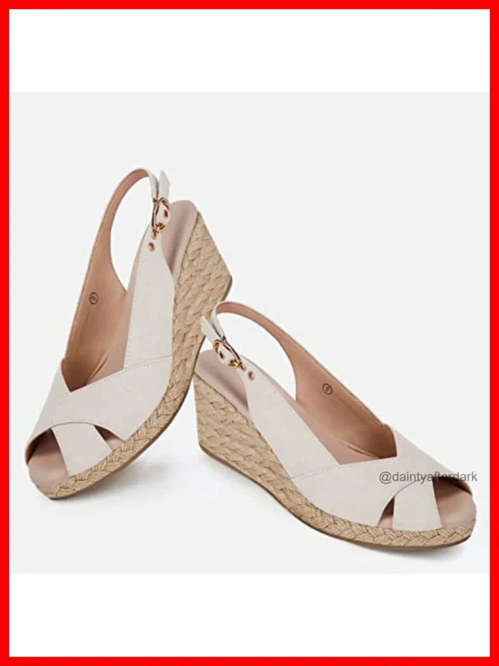 Women's Platform Wedge Sandals Open Toe Slingback Espadrilles Cross Band High